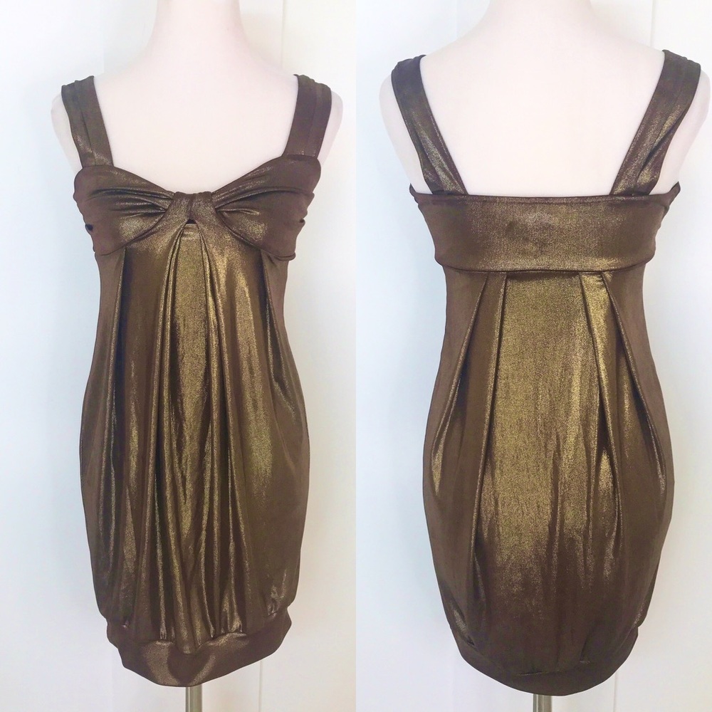 AQUA metallic dress size M